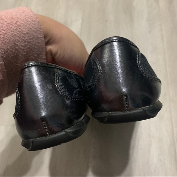 Coach Gray Blueish Metallic Round Toe Flats 5 1/2 - Picture 5 of 11